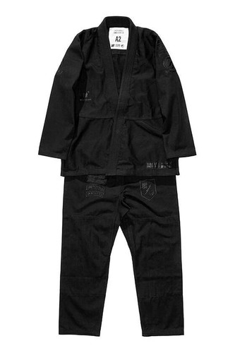 BJJ Gi Shoyoroll RVCA Batch 31 UND Kimono Uniform 450 GSM Black With Bag - Picture 3 of 4