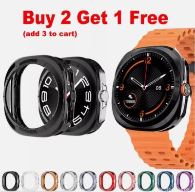For Samsung Galaxy Watch7 Ultra 47mm TPU Frame Case Protective Bumper Cover Best
