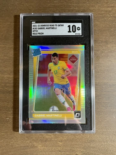 2021-22 Donruss Optic Gabriel Martinelli Rated Rookie Holo SGC 10