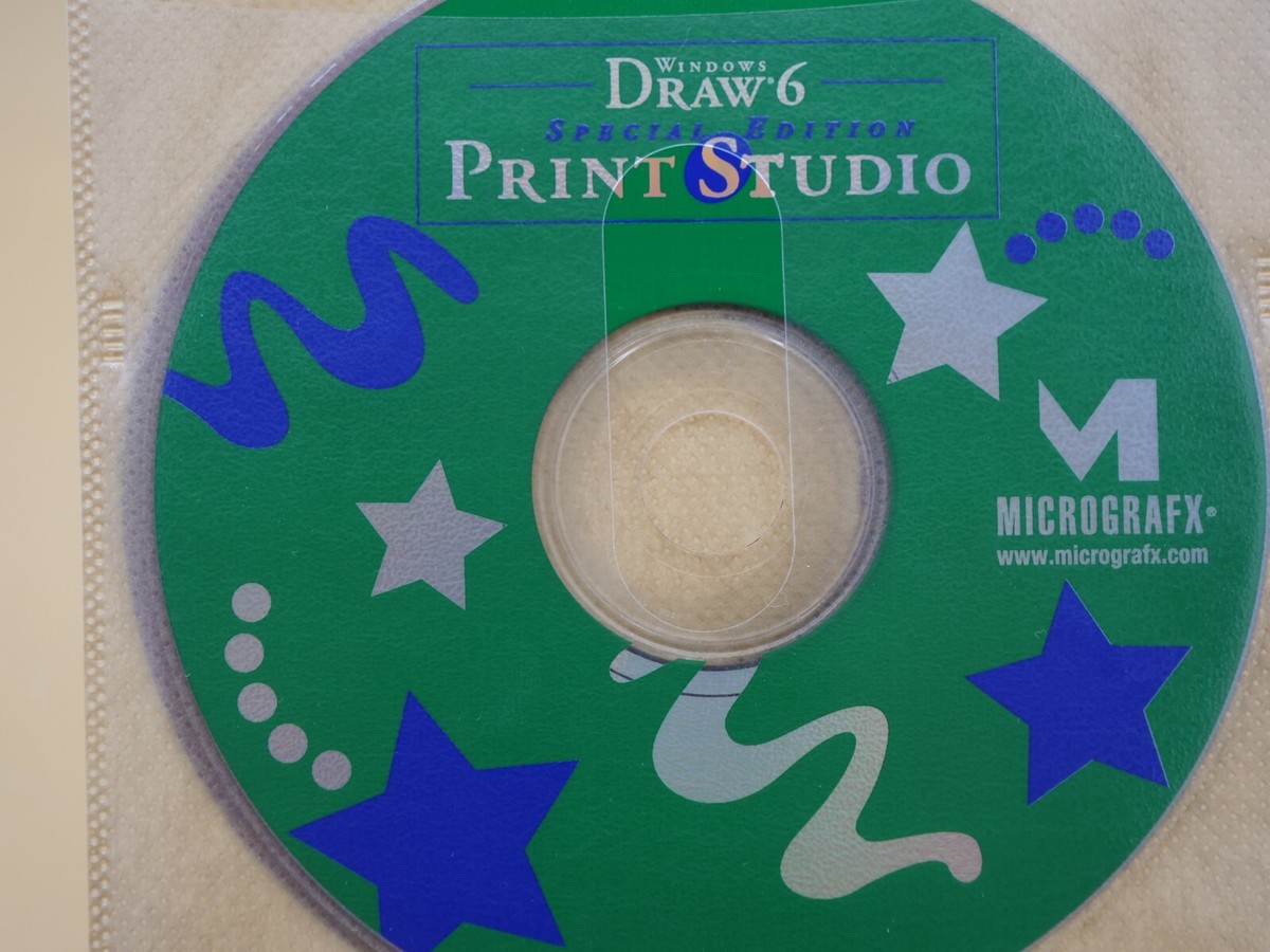 コンピュータ・IT MICROGRAFX WINDOWS DRAW6 WINDOWS DRAW 6 PRINT STUDIO MICROGRAFX | eBay