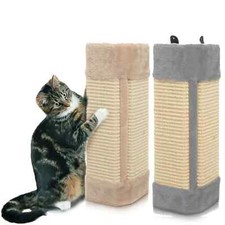 PET KITTEN CORNER SISAL WALL SCRATCHER CATS HANGING CAT SCRATCHING POST BOARD