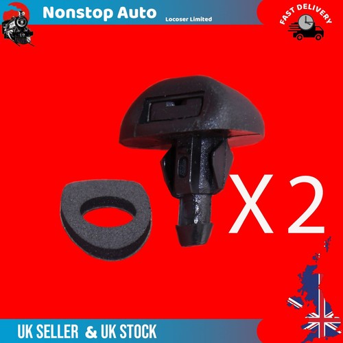2X Front Windscreen Washer Nozzle Jet Spray Fits Peugeot 308 Mk1 3008