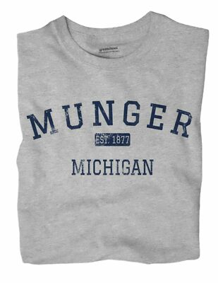 #ad Munger Michigan MI T Shirt EST $21.49