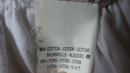 James Lakeland Quirky Top White Sleeveless Cotton Lycra Unusual Draped UK 12 - Picture 10 of 11