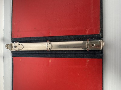 Vintage Levi's Blue Denim Hard Cover 3 Ring Binder Notebook Clad