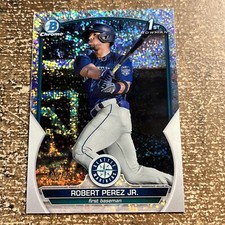 Robert Perez Jr. 2023 Bowman Chrome Speckle Refractor /299 Mariners