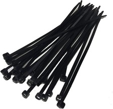 200 cable zip ties 8 &4 In Long Cable Ties Heavy Duty Nylon Cord Black 50lb test