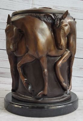 Bronze Horse Head Urn by European Finery Galleries Home Decoration Gift Sale Art