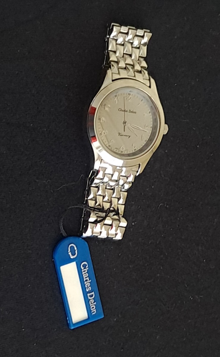 CHARLES DELON Visionary # 2711 silver toned Men's Quartz Watch | eBay