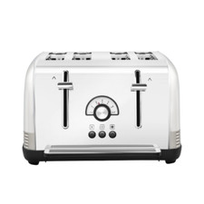 Morphy Richards 4 Slice Toaster, Removable Tray  Venture Retro Silver 240333