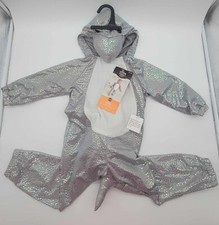 HYDE AND EEK Toddler One piece Shark Costume Iridescent Gray Size 2T-3T NWT