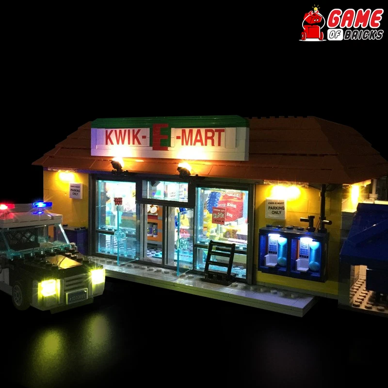 LED Light Kit for Kwik-E-Mart - Compatible with LEGO® 71016 Set - Image 3 of 4