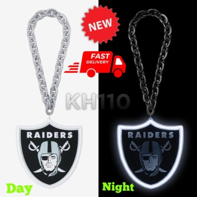 Las Vegas Raiders NFL Neon Light Up Big Logo Chain-NEW | eBay