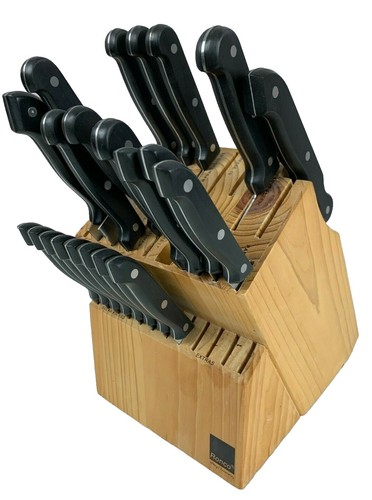Princess House CULINARIO SERIES II CUTLERY 6-Pc Wooden Knife Block