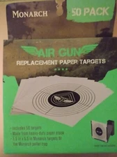 Monarch 50 Pack Air Gun Replacement Paper Targets Made From Heavy Duty Stock!
