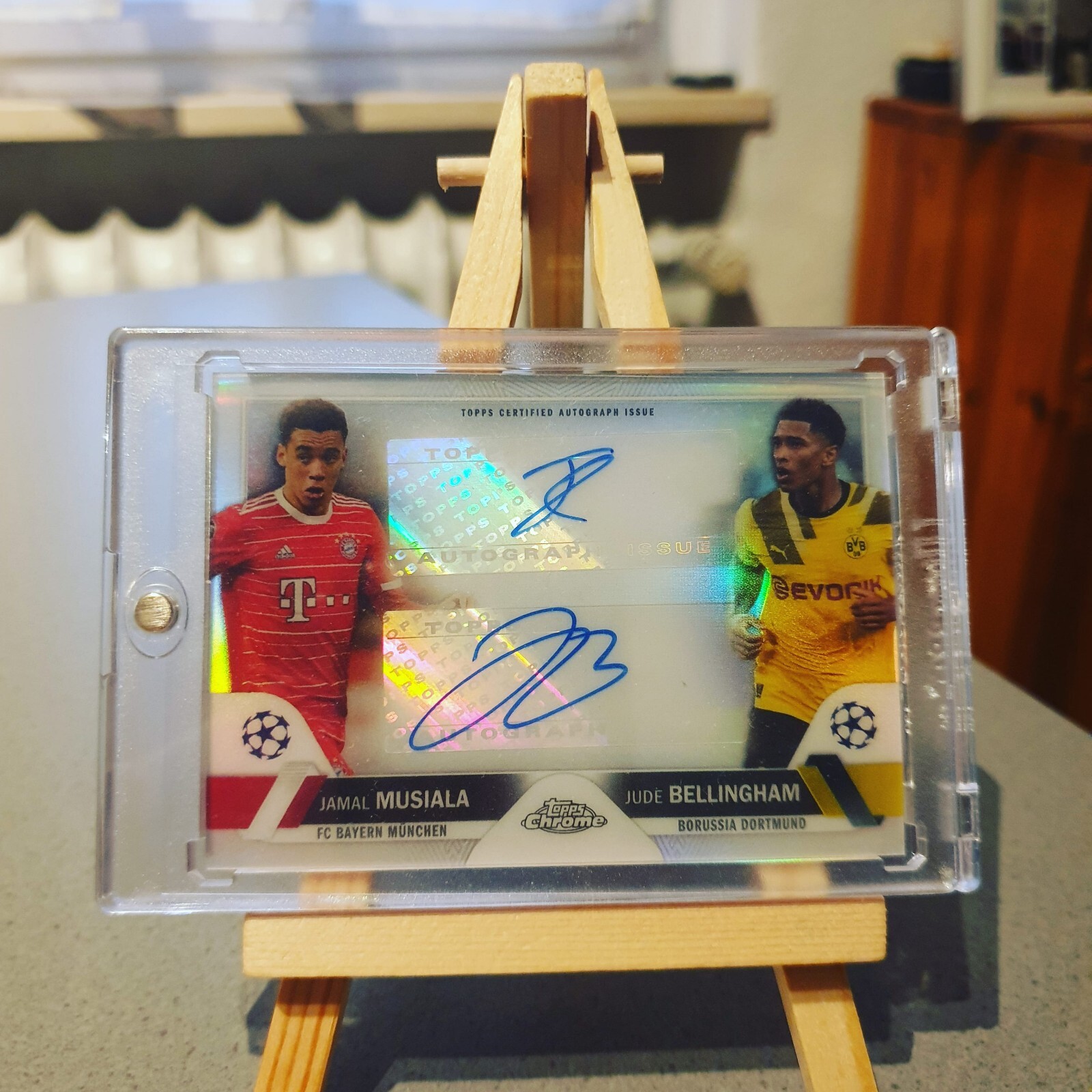 Topps UCC Chrome Jamal Musiala Jude Bellingham Dual Auto /99