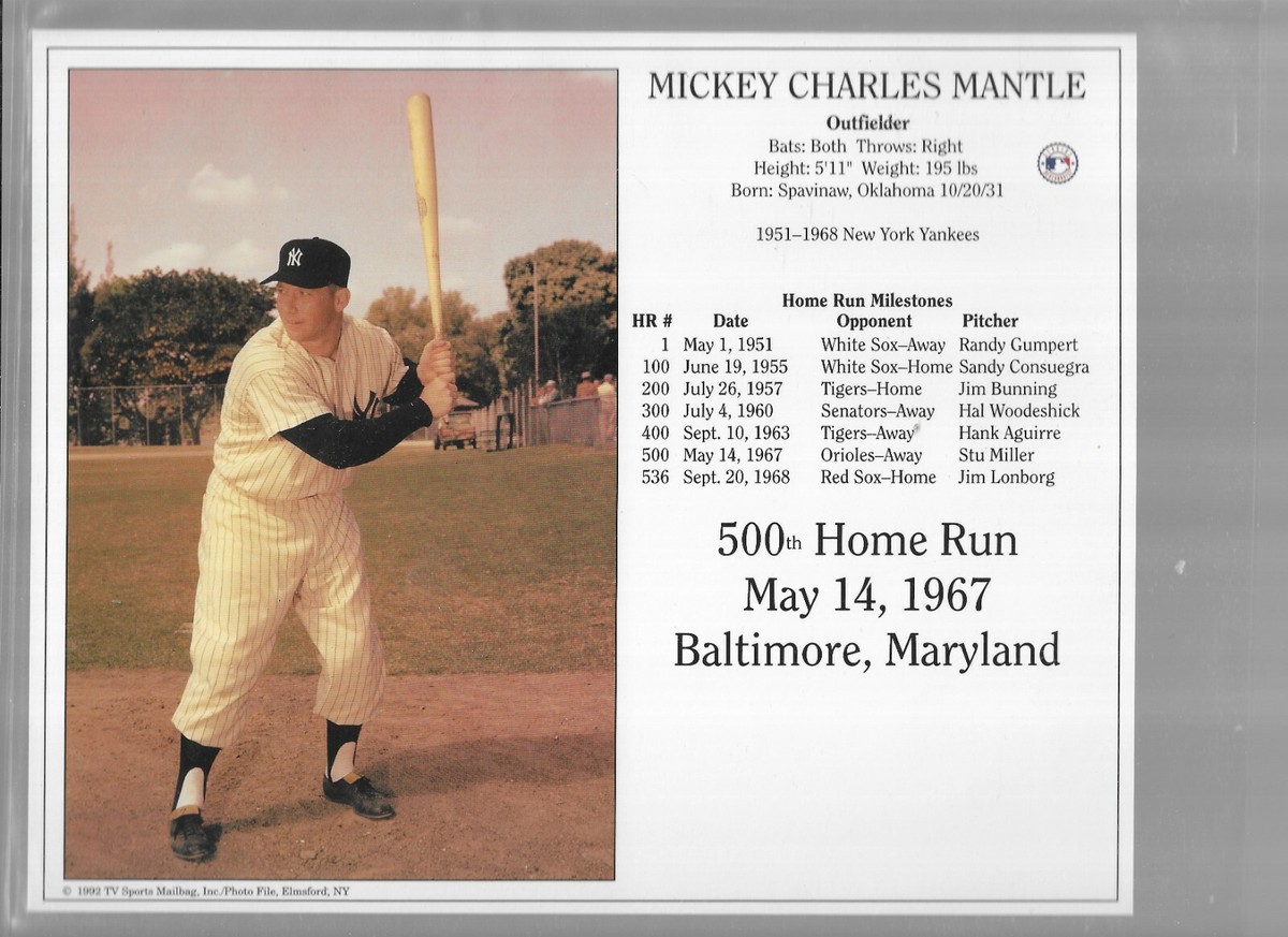 MICKEY MANTLE 6 COLOR VIEWS | eBay
