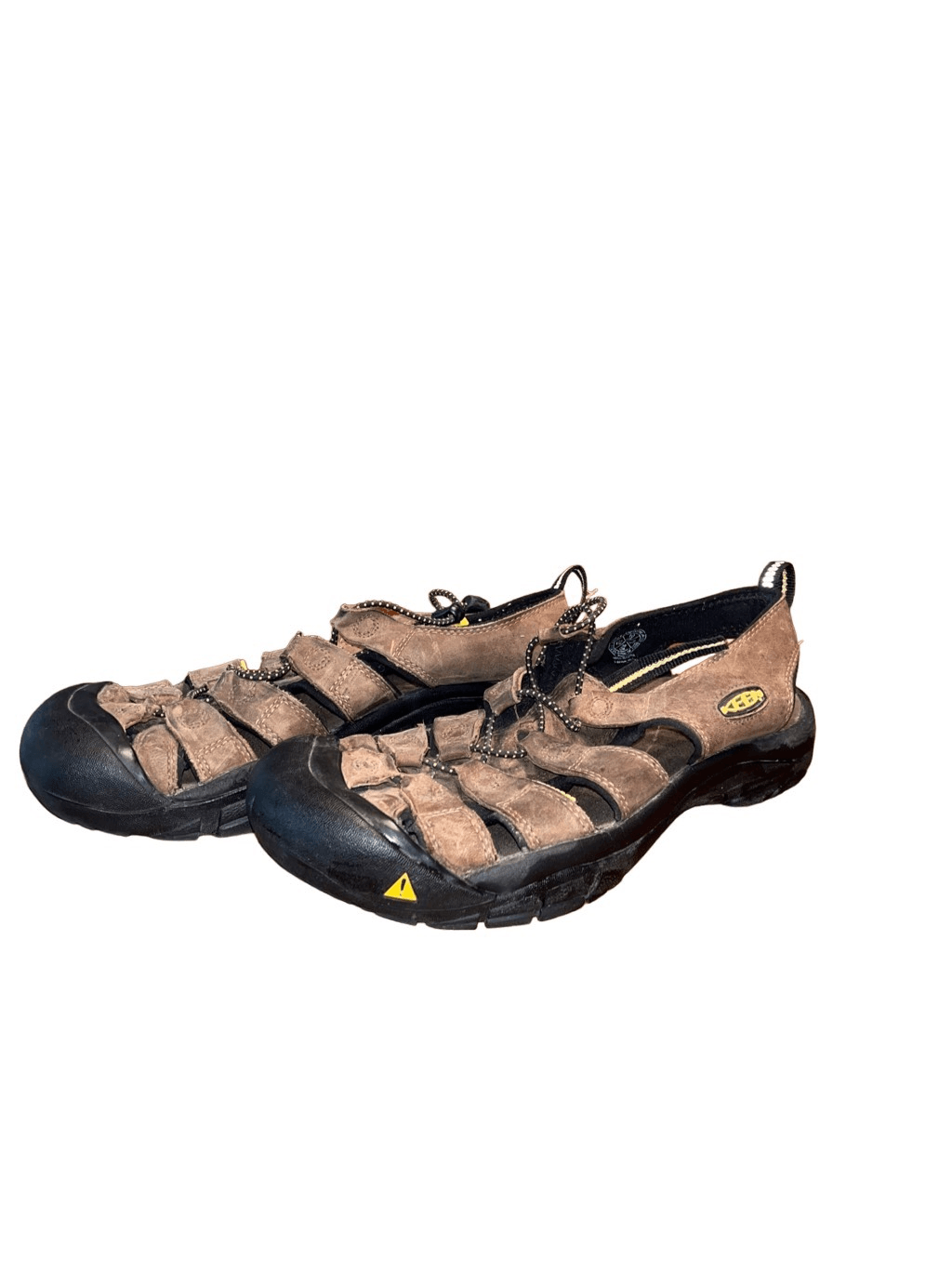 Sandali da trekking KEEN Newport marroni impermeabili in pelle da uomo taglia 10