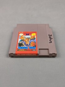 Tag Team Wrestling NES (Nintendo Entertainment System, 1986) Tested Working 