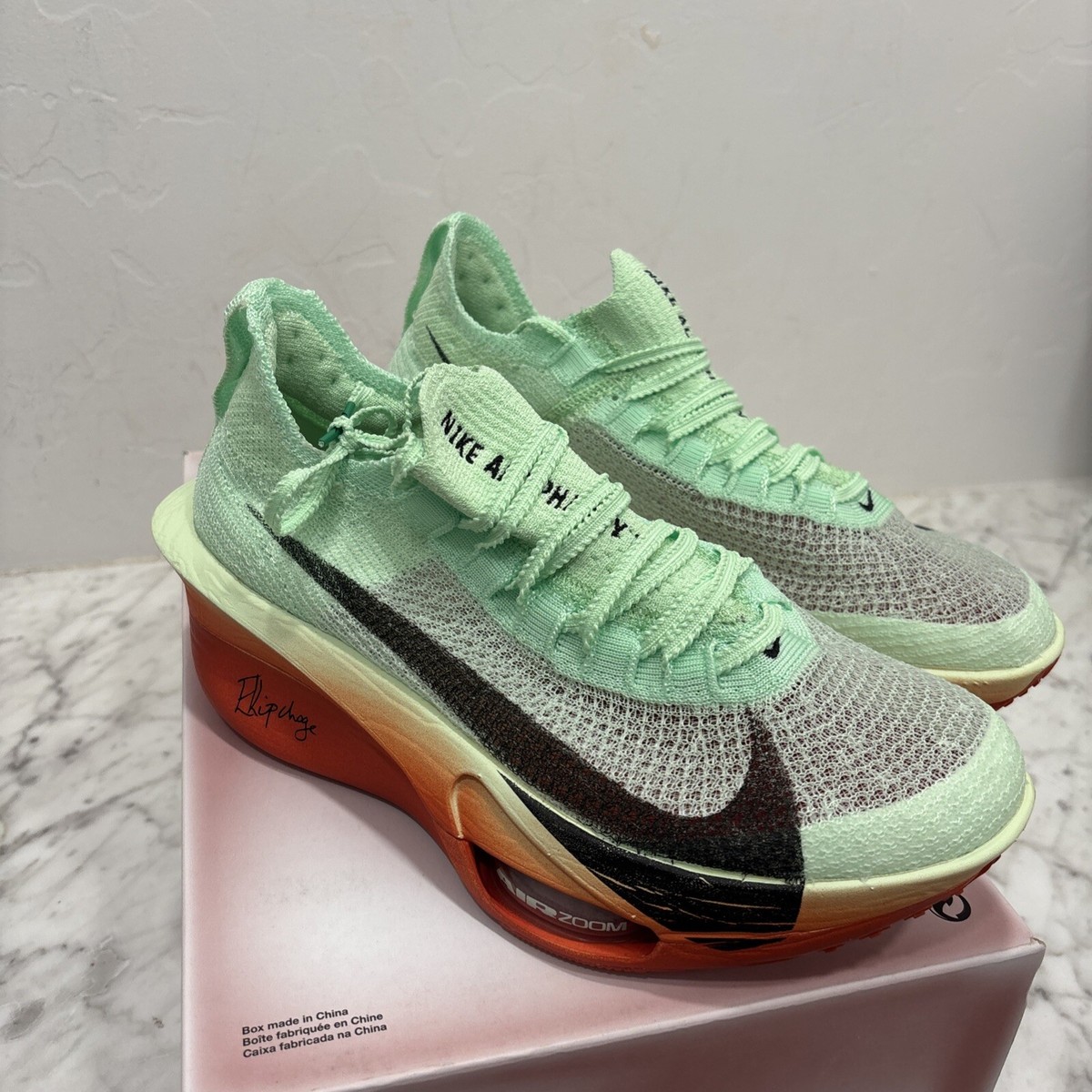 Nike Air Zoom Alphafly NEXT% 3 Size 7.5 Running Shoes Eliud