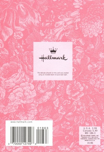 Happy Mother's Day Mother Pink Rose Roses Theme Hallmark Greeting Card - Picture 3 of 3