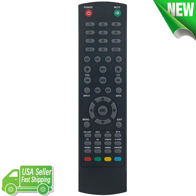 RCPLDED002 Replacement Remote Control for Proscan TV PLDED5515-D-UHD PLDED5069-C