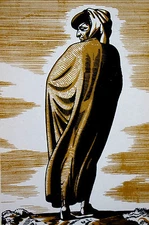 Rockwell Kent 1934 MAYBE the HOST CHAUCER from CANTERBURY TALES Art Print Matted