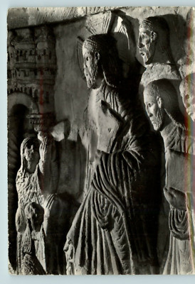 Postcard Chrome The Cathedral Chichester Sussex The Arrival of Christ at Bethany