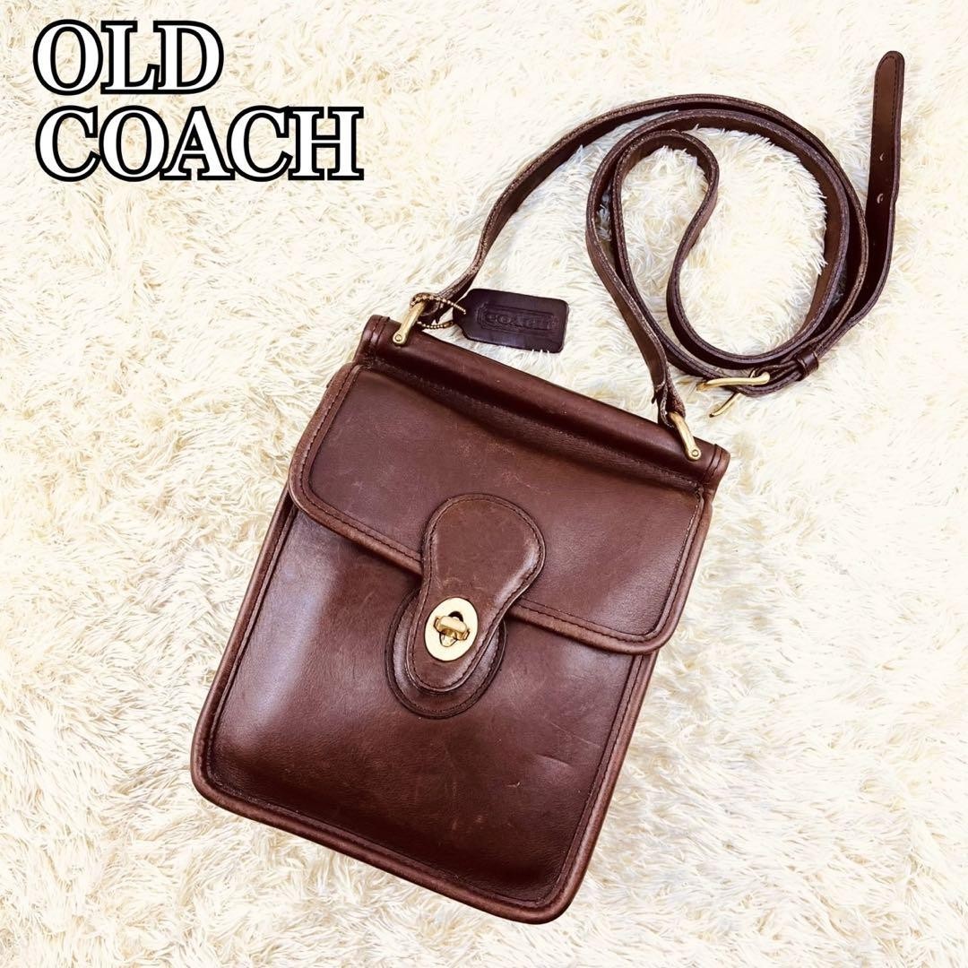 Coach Leather Shoulder Bag in Rich Brown Style G07081189