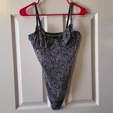 Gilly Hicks Vintage Style Sheer Mesh Floral Bodysuit Corset