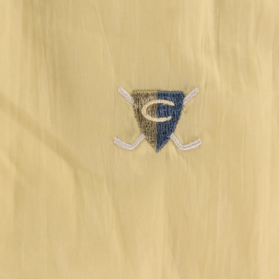 Chaqueta de Colección Catalina Para Hombres XL Amarillo Pullover Cortavientos Nylon Rayas Años 90 Foto 4 de 4