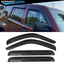 Window Vent Visor Fits 08-14 Jeep Liberty Acrylic Slim Rain Guard Deflector 4pcs