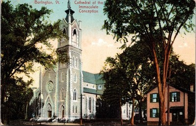 Cathedral Of The Immaculate Conception Burlington Vermont Unposted DB Postcard