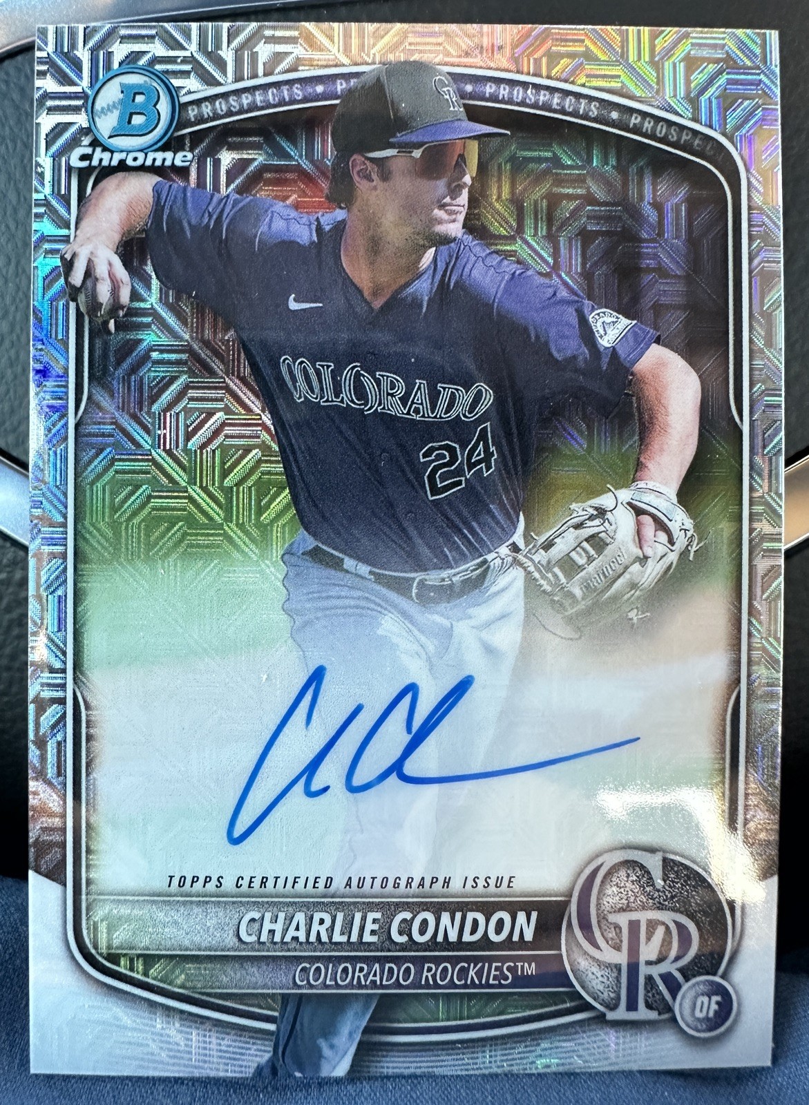 2025 Bowman Chrome Charlie Condon Auto Mega Box Mojo Refractor #BMA-CC