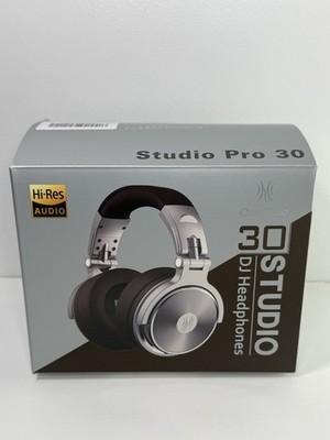 OneOdio Studio Pro 30 DJ Headphones Hi-Res Audio 50mm Adapter-Free Silver/Black