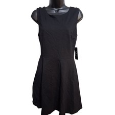 Lulus Dress Medium New With Tag Little Black Dress Lacey Open Back Dark Fairy