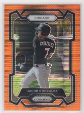 #1 Jacob Gonzalez 2024 Prizm Orange Pulsar 121/399 White Sox