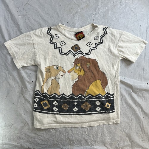 Vintage 1990s Disney Lion King Youth Large 14 Graphic T Shirt Simba & Nala