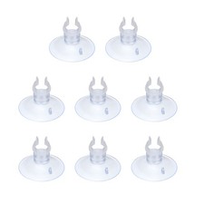 8Pcs Aquarium Suction Cups for 0.4" Fish Tank 10x30mm Clear