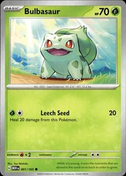 Bulbasaur - 001/165 Common SV: Scarlet & Violet 151