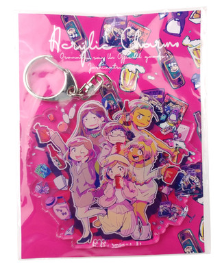 Osomatsu-san Girls Gender Bent Keychain PEPE Acrylic Charm New