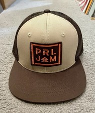 PEARL JAM BROWN Trucker Hat NEW 2016 North American Tour Eddie Vedder Snapback