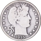 1915 50c Barber Half Dollar ~ Good