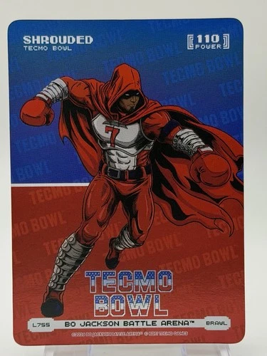 Bo Jackson Battle Arena Tecmo Bowl Shrouded Logo Foil Brawl