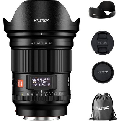 Viltrox AF 16mm F1.8 FE Full Frame Auto Focus Prime Lens for Sony E-mount Camera