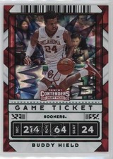 2020 Panini Contenders Draft Picks Game Ticket Green Explosion Buddy Hield 10ou