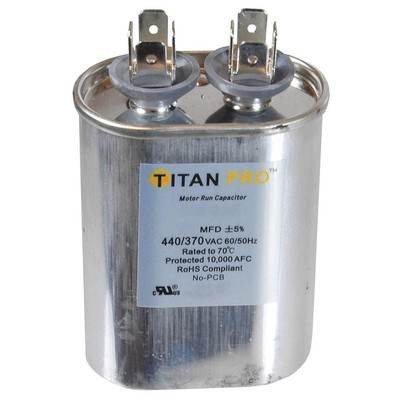 TITAN PRO TOCF2.5 Motor Run Capacitor,2.5  MFD,2 43/64''  H 30D577