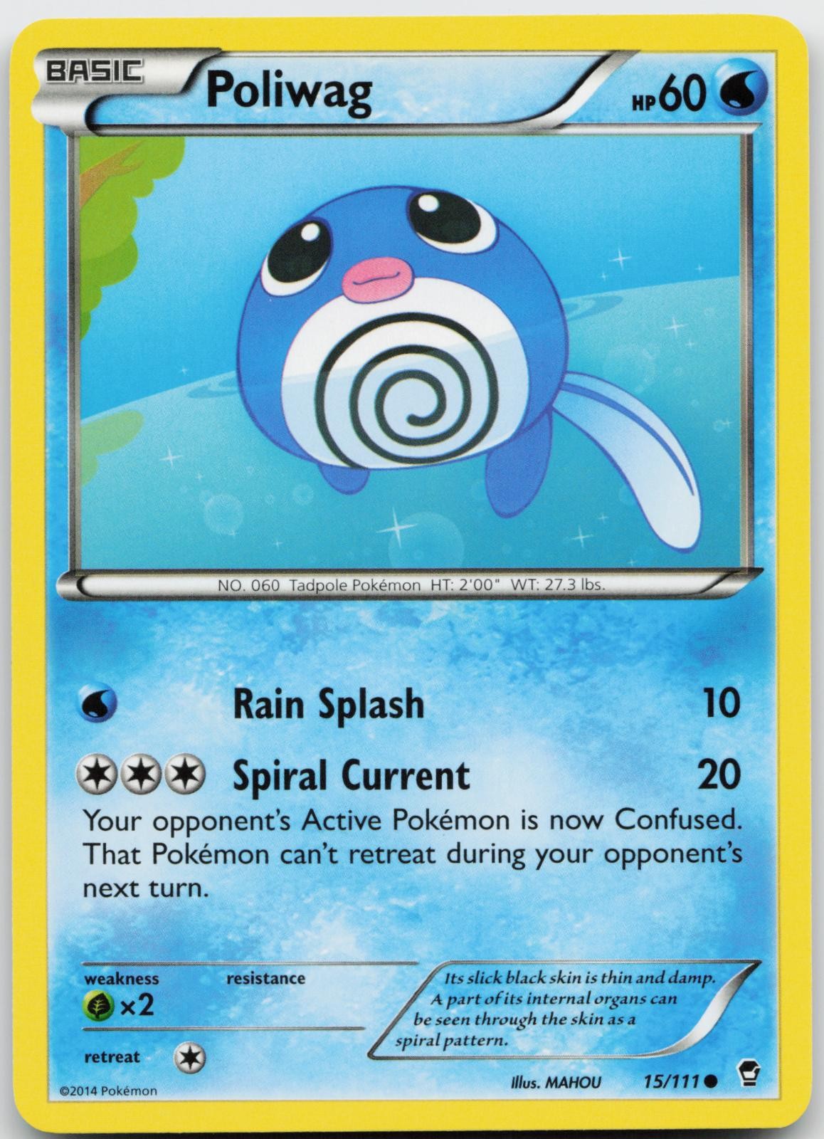 Poliwag 15/111 Pokemon Furious Fists - LP