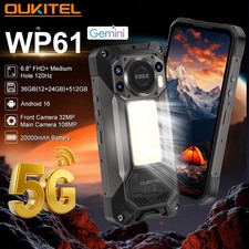 5G OUKITEL WP61 Rugged Phone Android 16 Mobile Outdoors 512GB 20000mAh Camping