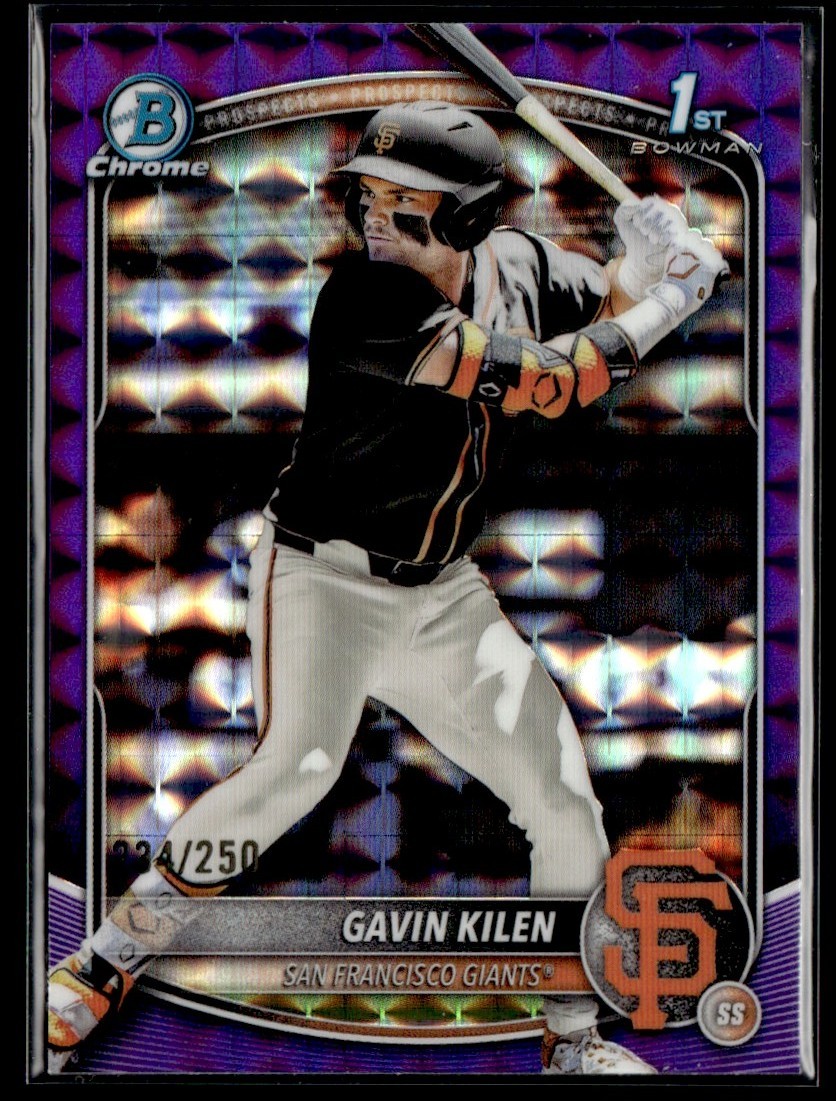 2025 Bowman Draft Chrome Purple Geometric Gavin Kilen /250 #BDC-40